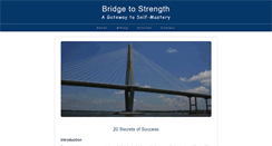 Desktop Screenshot of bridgetostrength.com