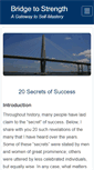 Mobile Screenshot of bridgetostrength.com