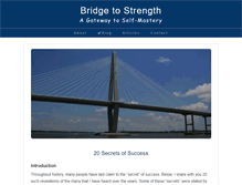 Tablet Screenshot of bridgetostrength.com